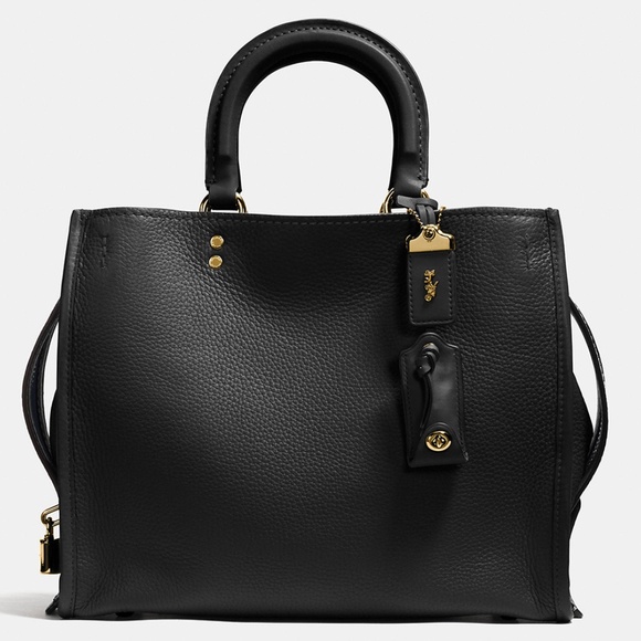 Coach 1941 FIRST GENERATION Black Rogue Bag With Lovk and Key ***NEW*** - Picture 3 of 13